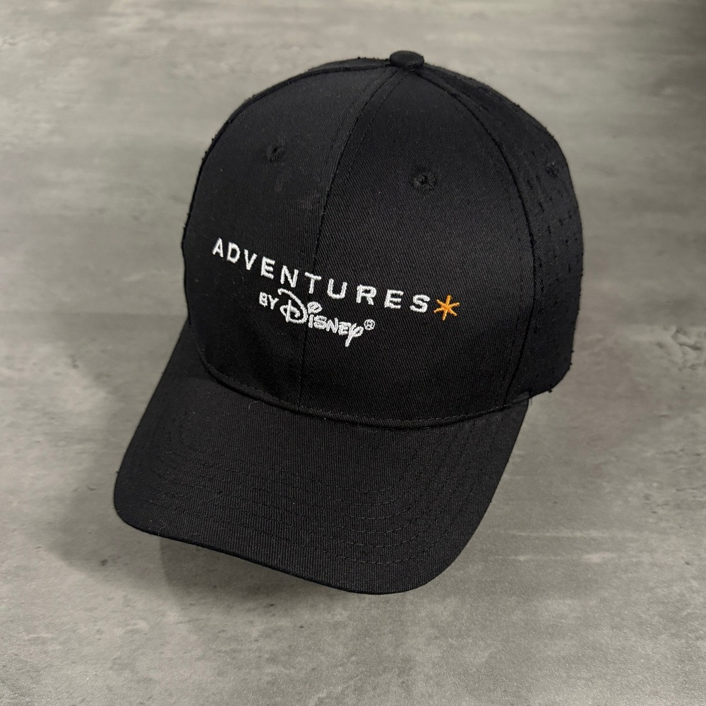 Adventuresβ by Disney Hat Black Recycled Polyester Perforated Cap Running Gym